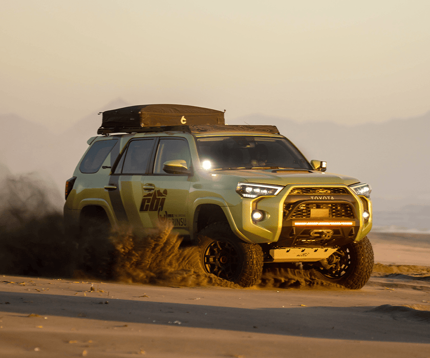 CBI Offroad Covert Baja Front Bumper for 2014-2024 Toyota 4Runner- Black Satin Powder Coat - Recon Recovery