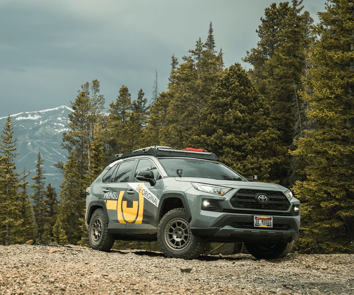 Prinsu Roof Rack for 2019-2024 Toyota Rav4 - Black Powder Coat