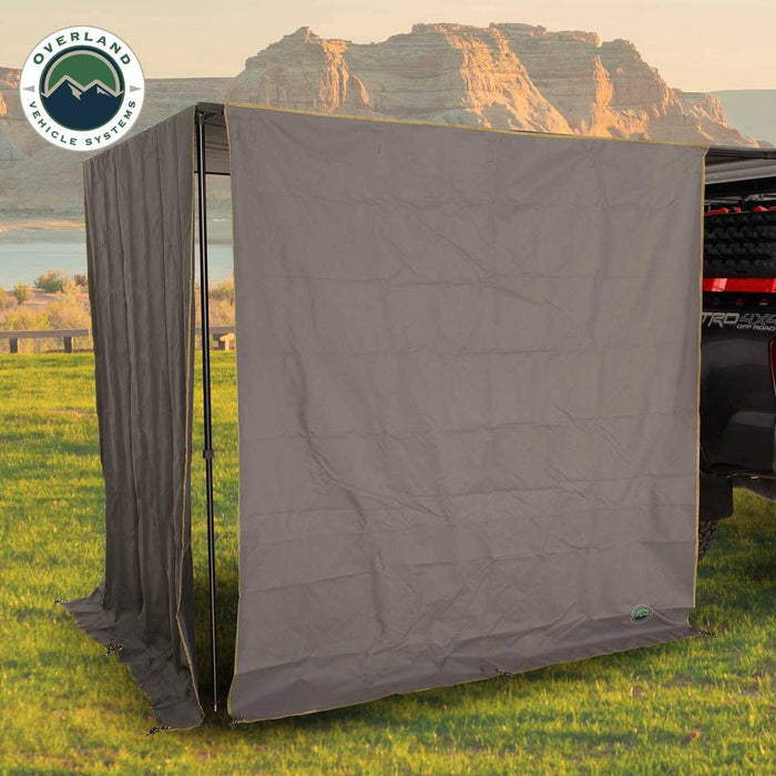 Overland Vehicle Systems Nomadic 6.5 ft Awning Front Shade Wall - Recon Recovery - Recon Recovery