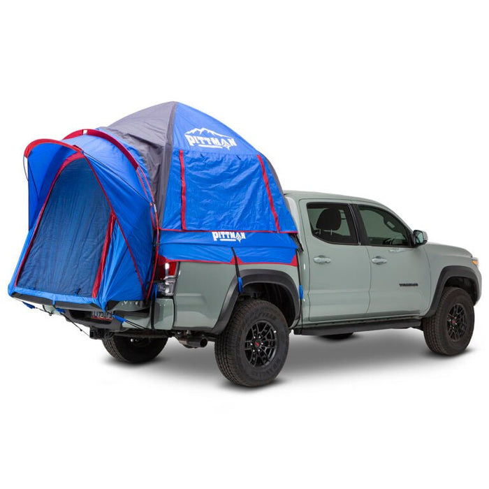 tent on a bed Pittman Outdoors EZ-UP Mid-Size Truck Bed Tent, 5 ft. Beds