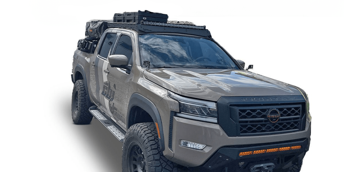 Prinsu PRO Series 1200lbs Roof Rack for 2022-2024 Nissan Frontier Black  Powder Coat (No Drill)