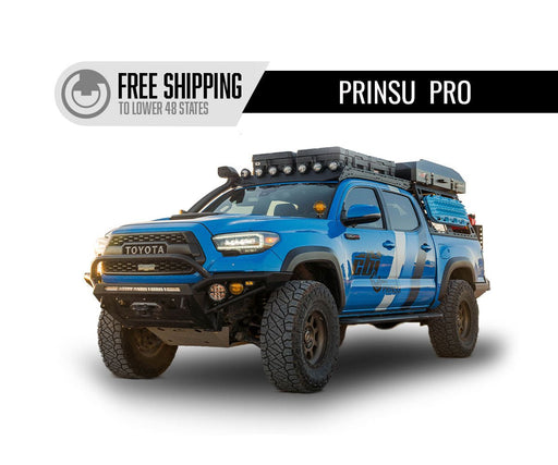 Prinsu PRO Series 1200lbs Roof Rack for 2005-2023 Tacoma Desert Air Edition- Black Powder Coat (No Drill) - Recon Recovery