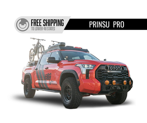 Prinsu PRO Series 1200lbs Roof Rack for 2022-2024 Toyota Tundra - Black Powder Coat (No Drill) - Recon Recovery