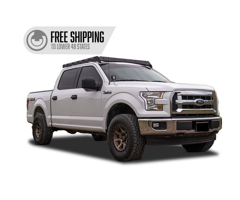 Prinsu Roof Rack for 2015-2017 Ford F150 & Raptor SuperCrew- Black Powder Coat - Recon Recovery