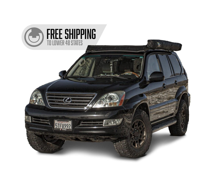 Prinsu Roof Rack for 2003-2009 Lexus GX470- Black Powder Coat (No Drill) - Recon Recovery