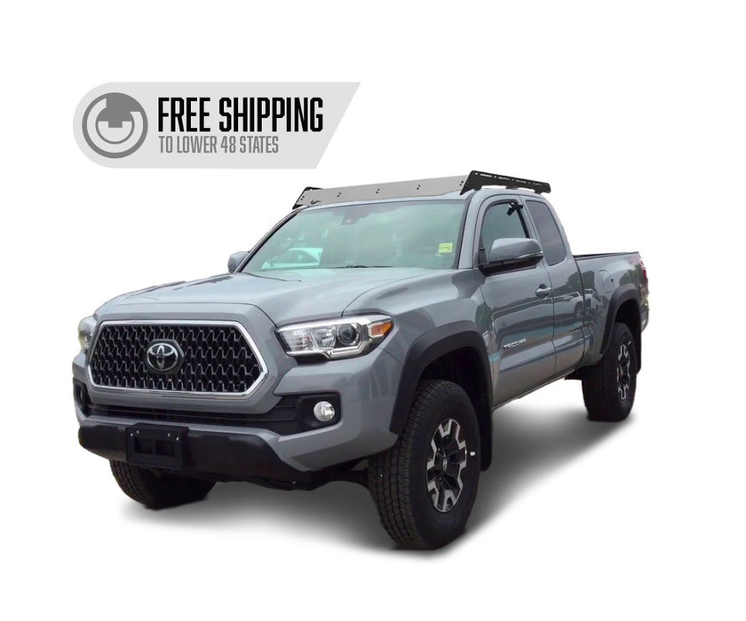 Prinsu Roof Rack for 2005-2024 Toyota Tacoma Access Cab - Black Powder Coat - Recon Recovery