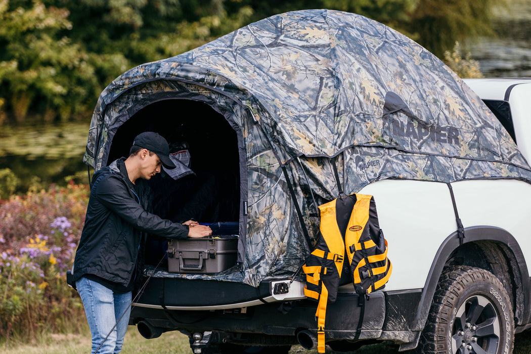 Napier Backroadz Vehicle Specific Compact Regular Truck Bed Portable 2 Person Outdoor Camping Tent with Convenient Carry Bag, Camouflage