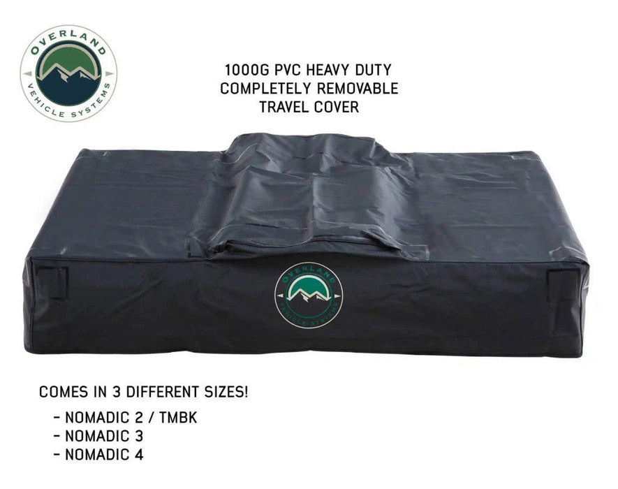 Overland Vehicle Systems 18139936 Nomadic 3 Extended Roof Top Tent + FREE BONUS PACK - 3 Person - Recon Recovery