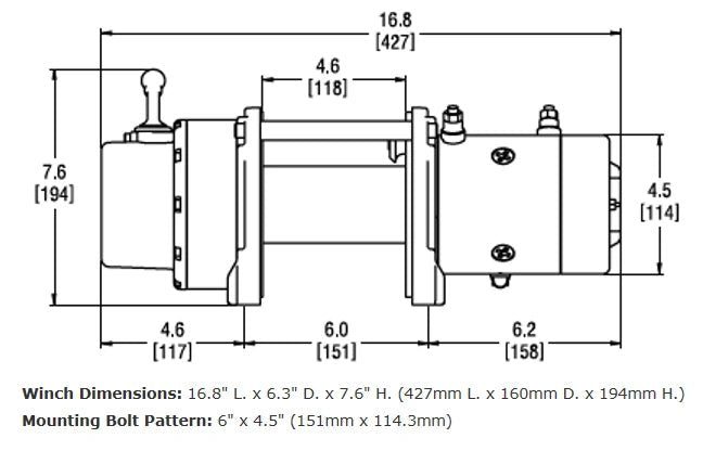 Warn 71550 9.0Rc Rock Crawling Winch - 9,000 lbs. Pull Rating, 50 ft. Synthetic Line - Recon Recovery