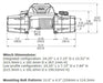 Warn 89611 Zenon 10-S Electric Recovery Winch - 10,000 lbs. 100 ft. Spydura Synthetic Rope - Recon Recovery