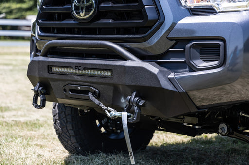 Rough Country Hybrid Front Bumper for 2016-2024 Toyota Tacoma 2WD / 4WD - Recon Recovery