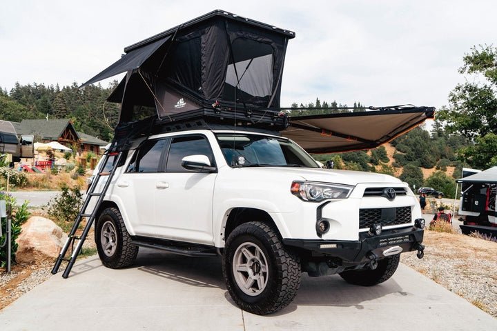 aluminum tent Tuff Stuff Overland TS-1-1800BLK Alpine Fiftyone Aluminum Shell Roof Top Tent