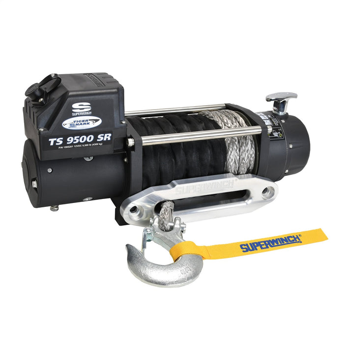 Superwinch 1595201 Electric Tiger Shark 9500SR Winch - 9,500 lbs. Pull Rating, 80 ft. Line