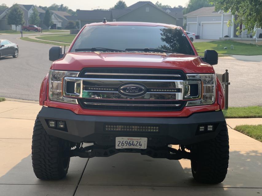 Rough Country Dual 10 inch LED Grille Kit for 2018-2020 F-150 XLT - Recon Recovery