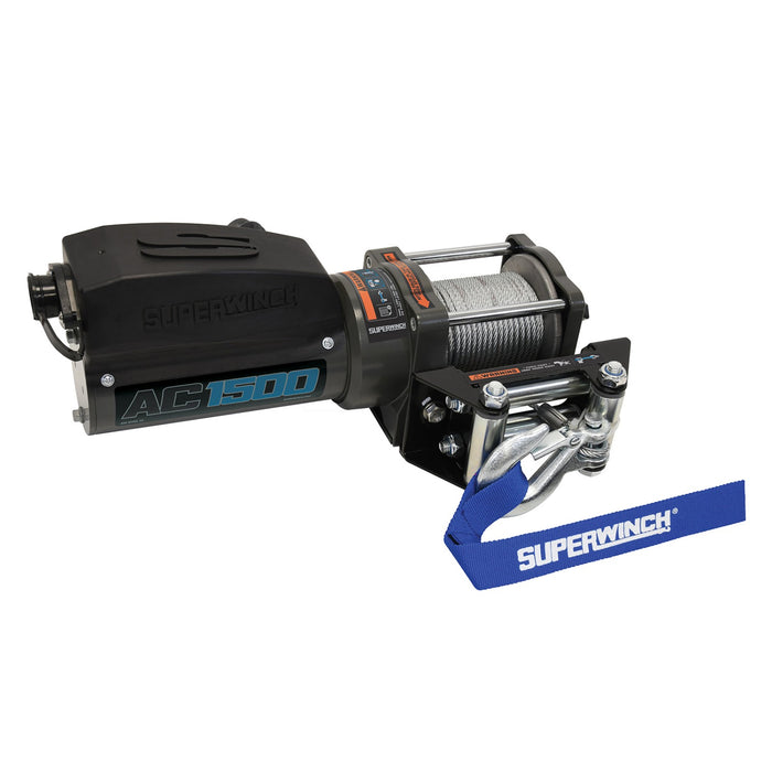 Superwinch 1715001 Utility AC 1500 Winch - 1,500 lbs. Pull Rating, 35 ft. Line