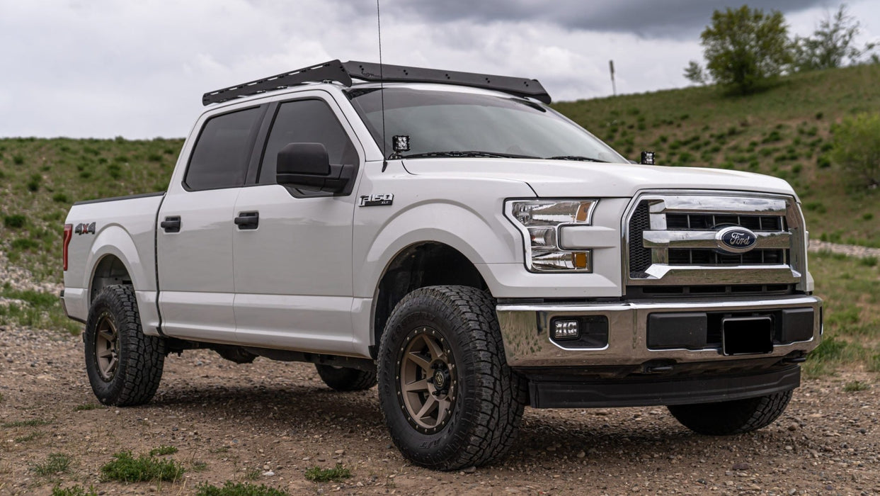 Raptor Recovery Racks Prinsu Roof Rack for 2015-2017 Ford F150 & Raptor SuperCrew- Black Pow ...