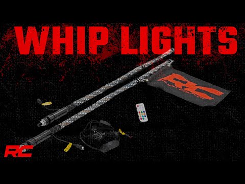 Rough Country 93004 UTV Whip Light - Multicolor, Sold as Pair - Recon Recovery