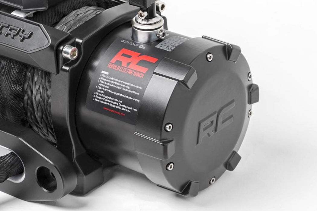 Rough Country PRO9500 Electric Winch - 9,500 lbs. Pull Rating, 100 ft. Line Length - Recon Recovery
