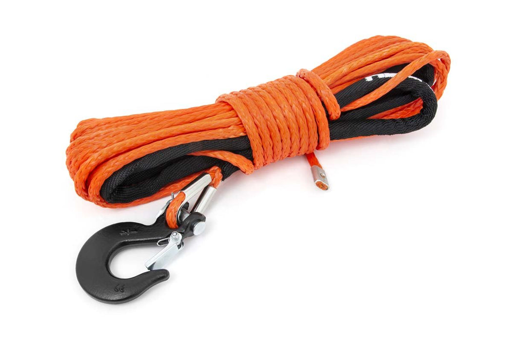 Rough Country RS143 Winch Cable & Synthetic Rope - Synthetic, 7,000 lbs. Pull Rating, 50 ft. Line Length1/4 in. Line Diameter, Orange - Recon Recovery