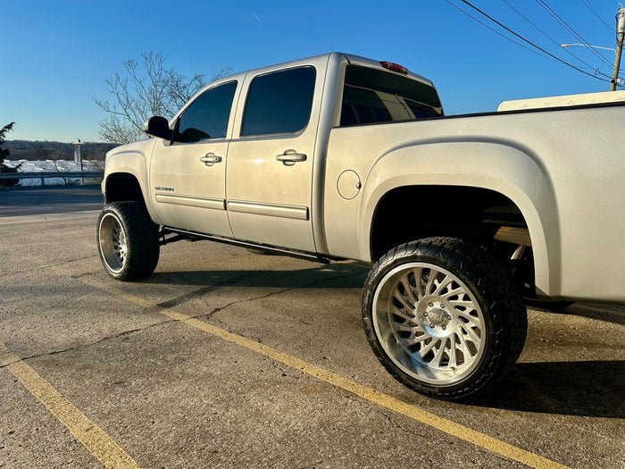 Body Armor 4x4 E-Power Drop Down LED Running Boards for 2014-2018 Silverado Sierra 1500 Crew Cab - Recon Recovery