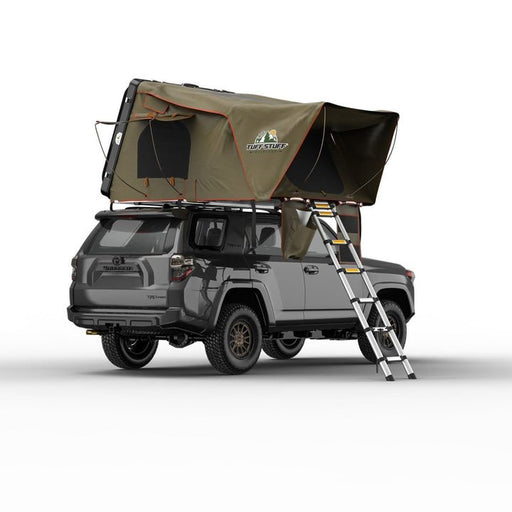 Tuff Stuff Overland TS-RTT-CS-BK Alpha Hard Top Side Open Rooftop Tent Black - 3 Person + $200 Gift Card - Recon Recovery