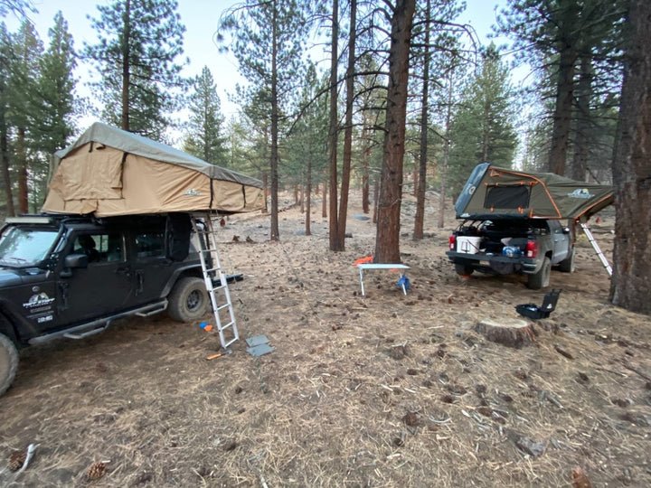 tuff stuff dachzelt Tuff Stuff Overland Alpha Hard Top Side Open Tent, Gray, 4 Person