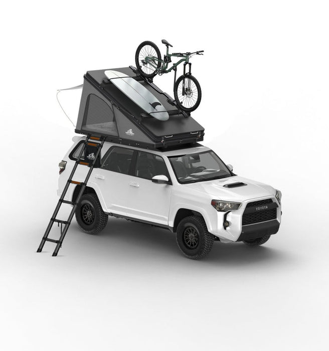 roof rack tent for car Alpine 51 Aluminum Hard Shell Pop Up Roof Top Tent + Crossbars