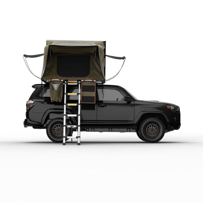 Stealth Black Ops Aluminum Roof Top Tent — Side-Open, 2–3 Person (Black) — Recon Recovery