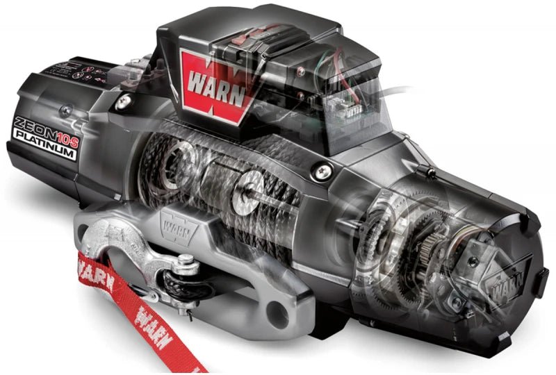 Warn 92815 ZENON 10-S PLATINUM Electric Winch - 10,000 lbs. Pull Rating, 100 ft. Synthetic Line - Recon Recovery