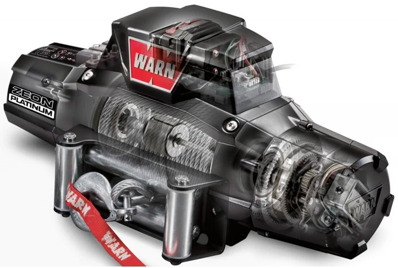 Warn 92810 ZENON 10 PLATINUM Electric Winch - 10,000 lbs. Pull Rating, 80 ft. Steel Line - Recon Recovery